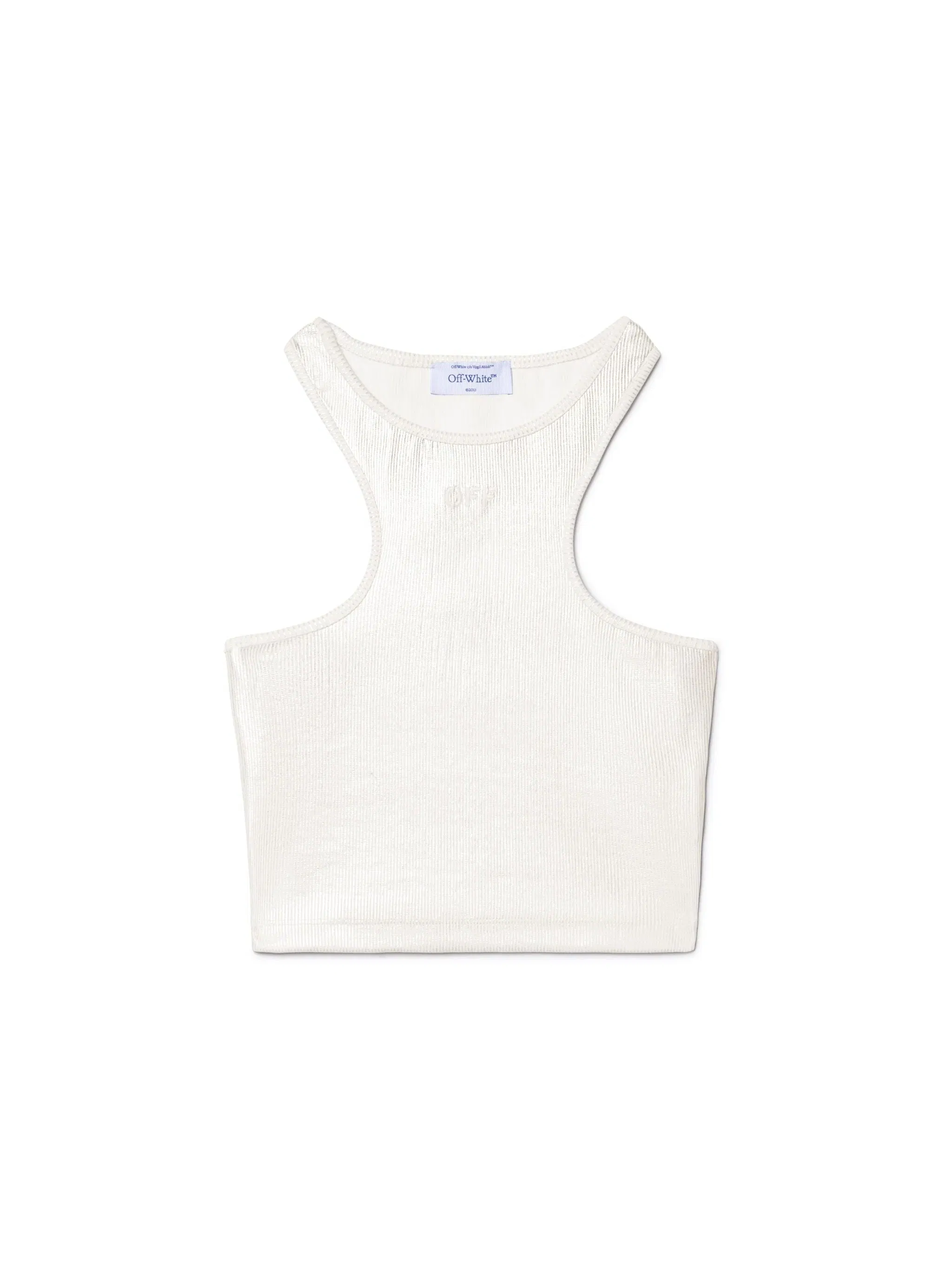 Off-White Off Coated Rib Rowing Top