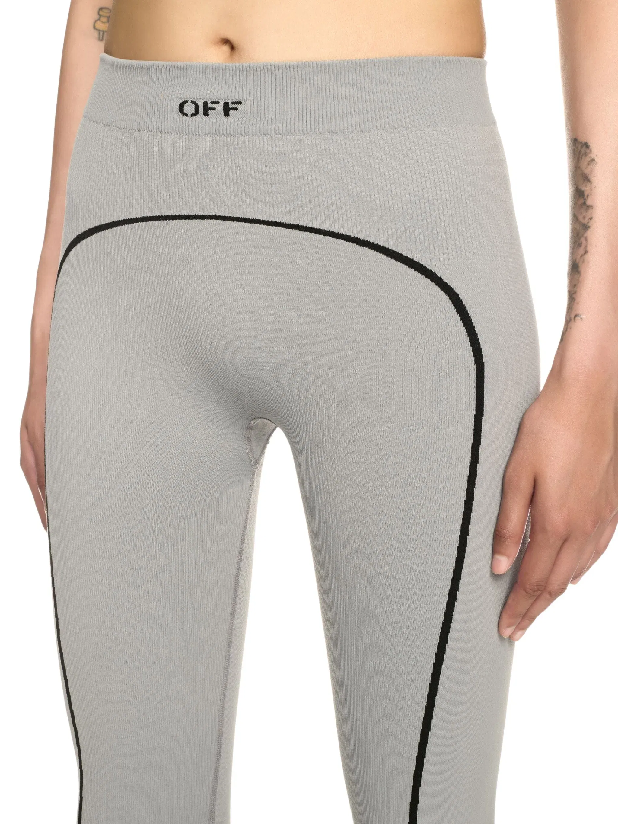 Off-White Gray Stamp Seamless Leggings