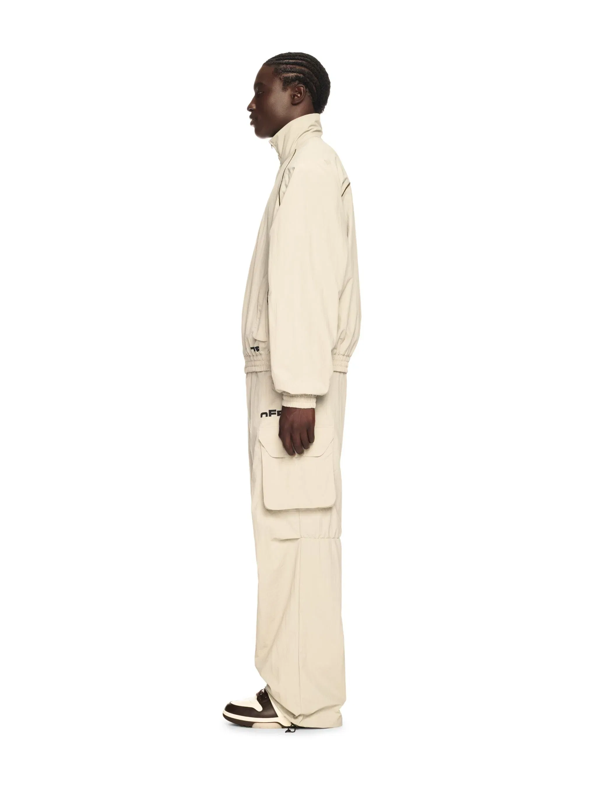 Off-White Gray Off Split Track Jacket