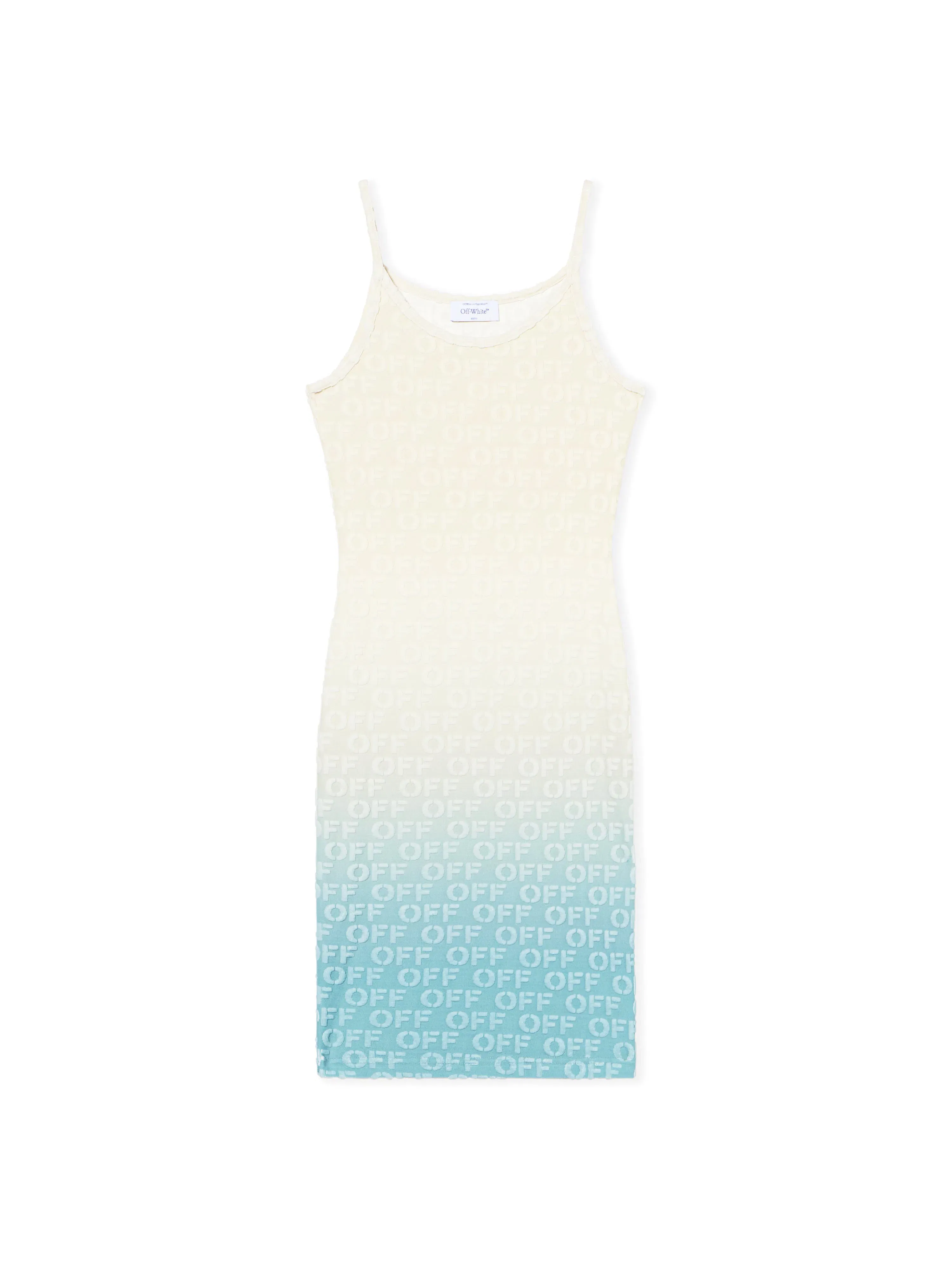 Off-White Gradient Logo Terry Dress