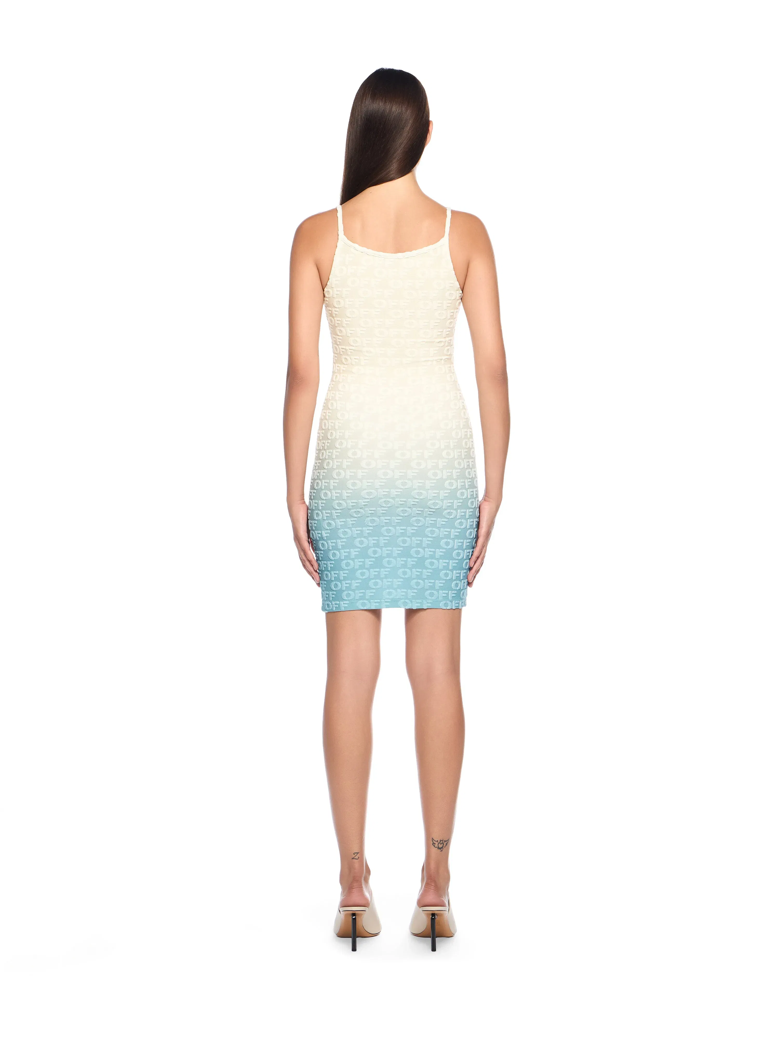 Off-White Gradient Logo Terry Dress