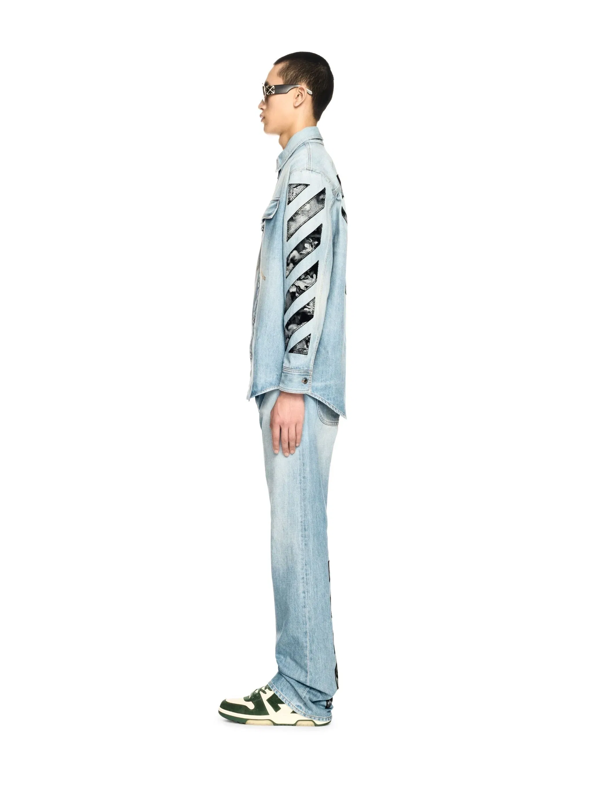 Off-White Fresco Diag Arr Den Milit Shi