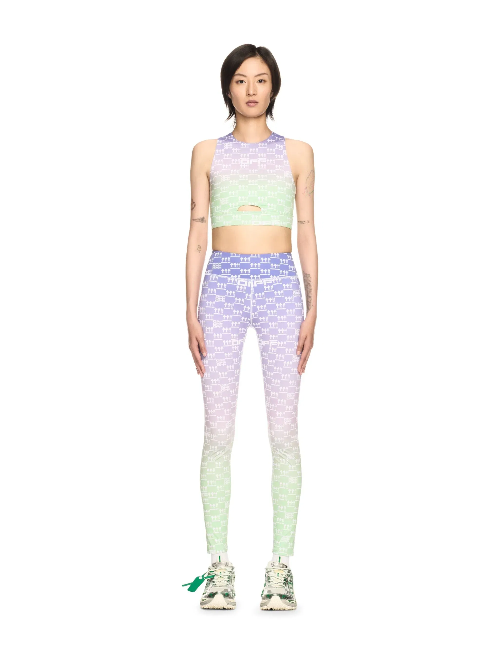 Off-White Double Arrows Aop Cutout Bra
