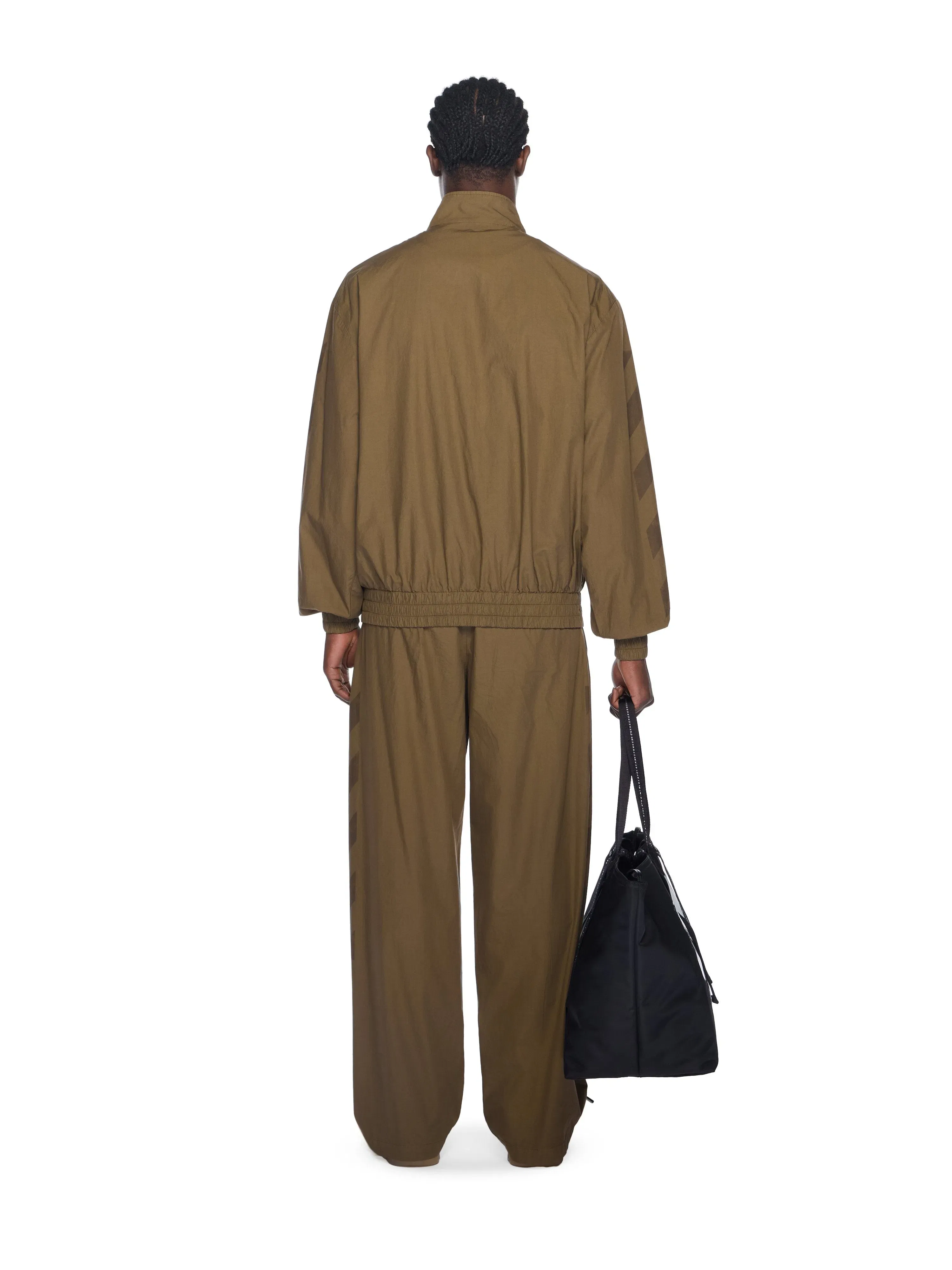 Off-White Diagonal Cotton Trackpants