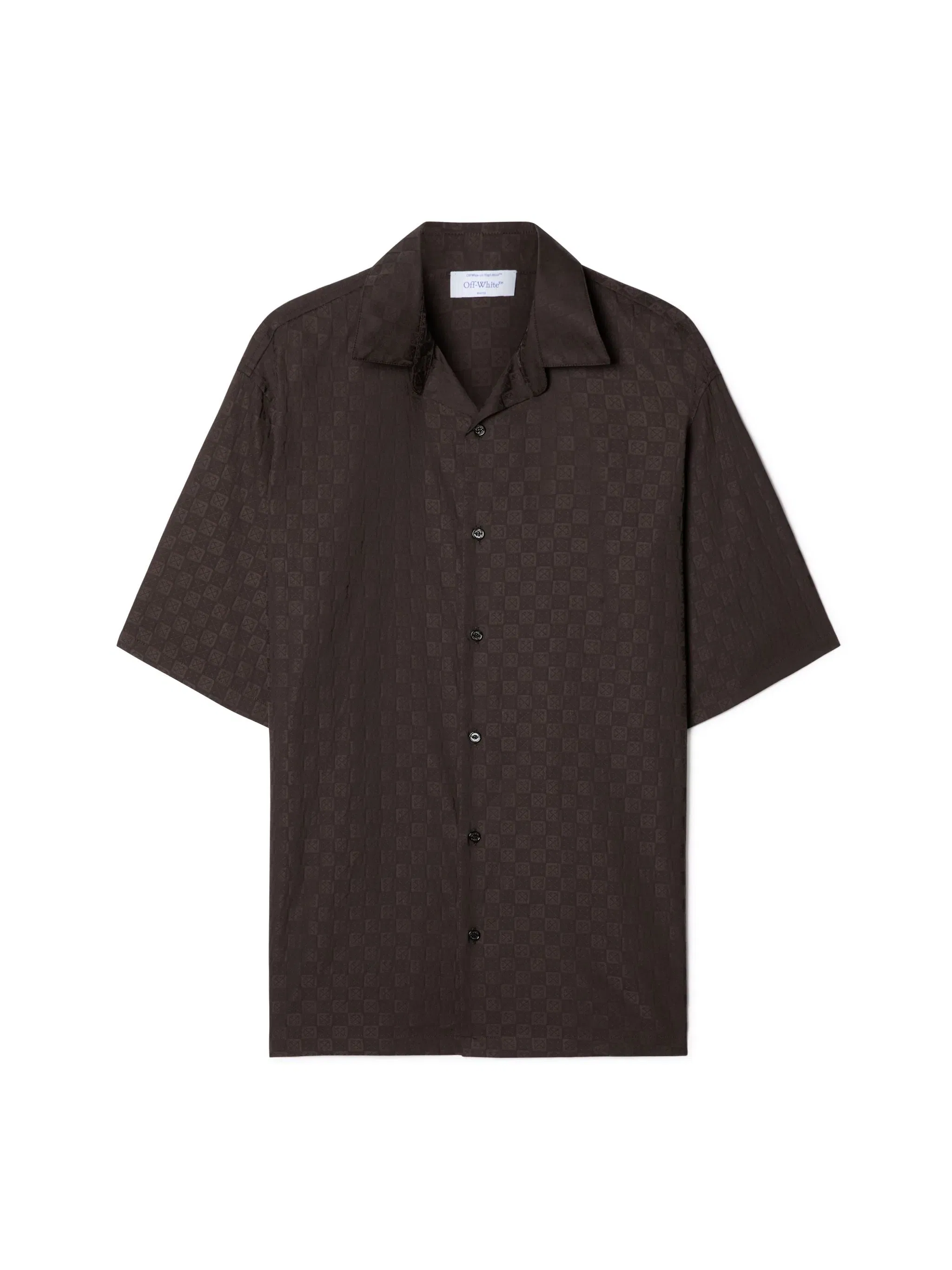 Off-White Damier Cot Jacq Bowling Shirt