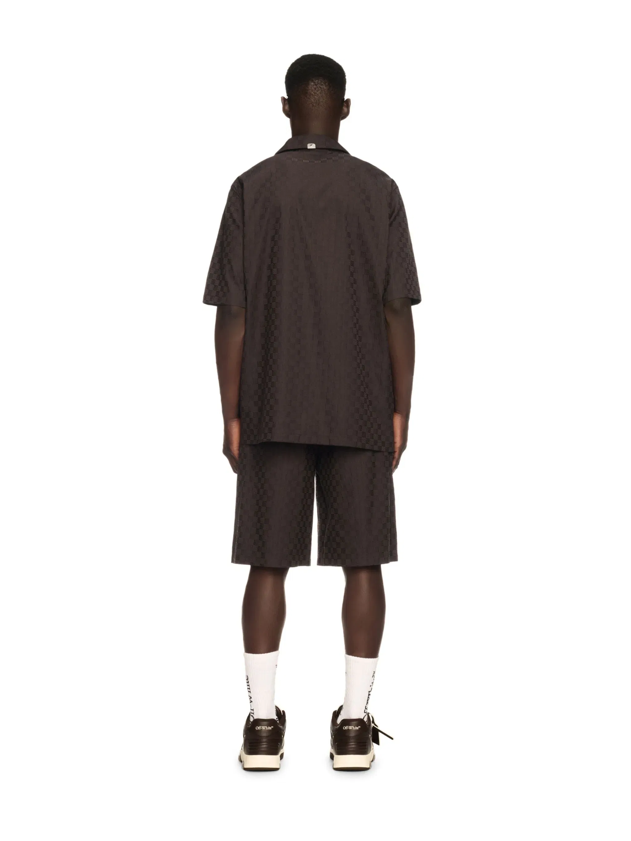 Off-White Damier Cot Jacq Bowling Shirt