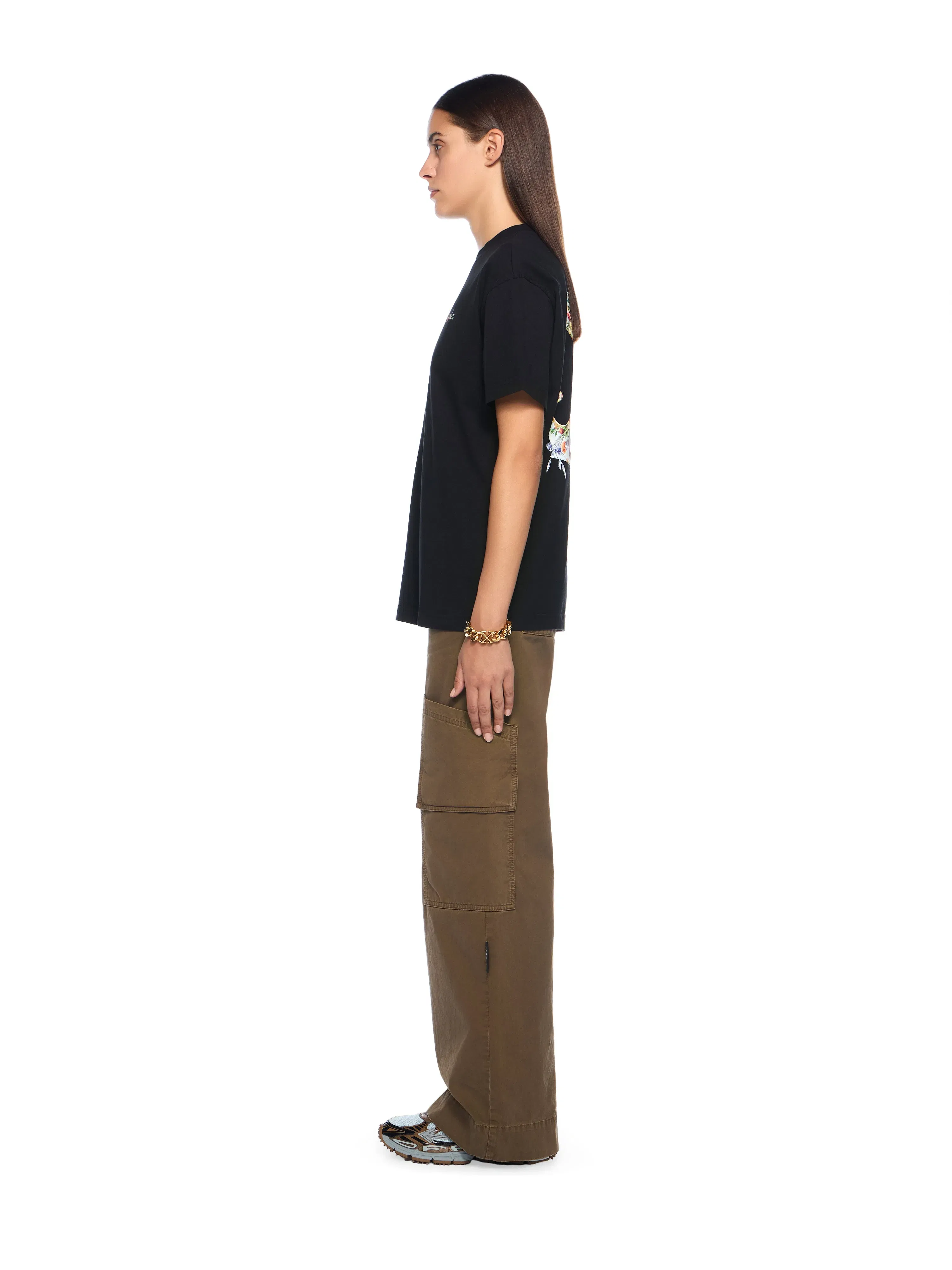 Off-White Arrow Glass Flower Regular Logo Tshirt