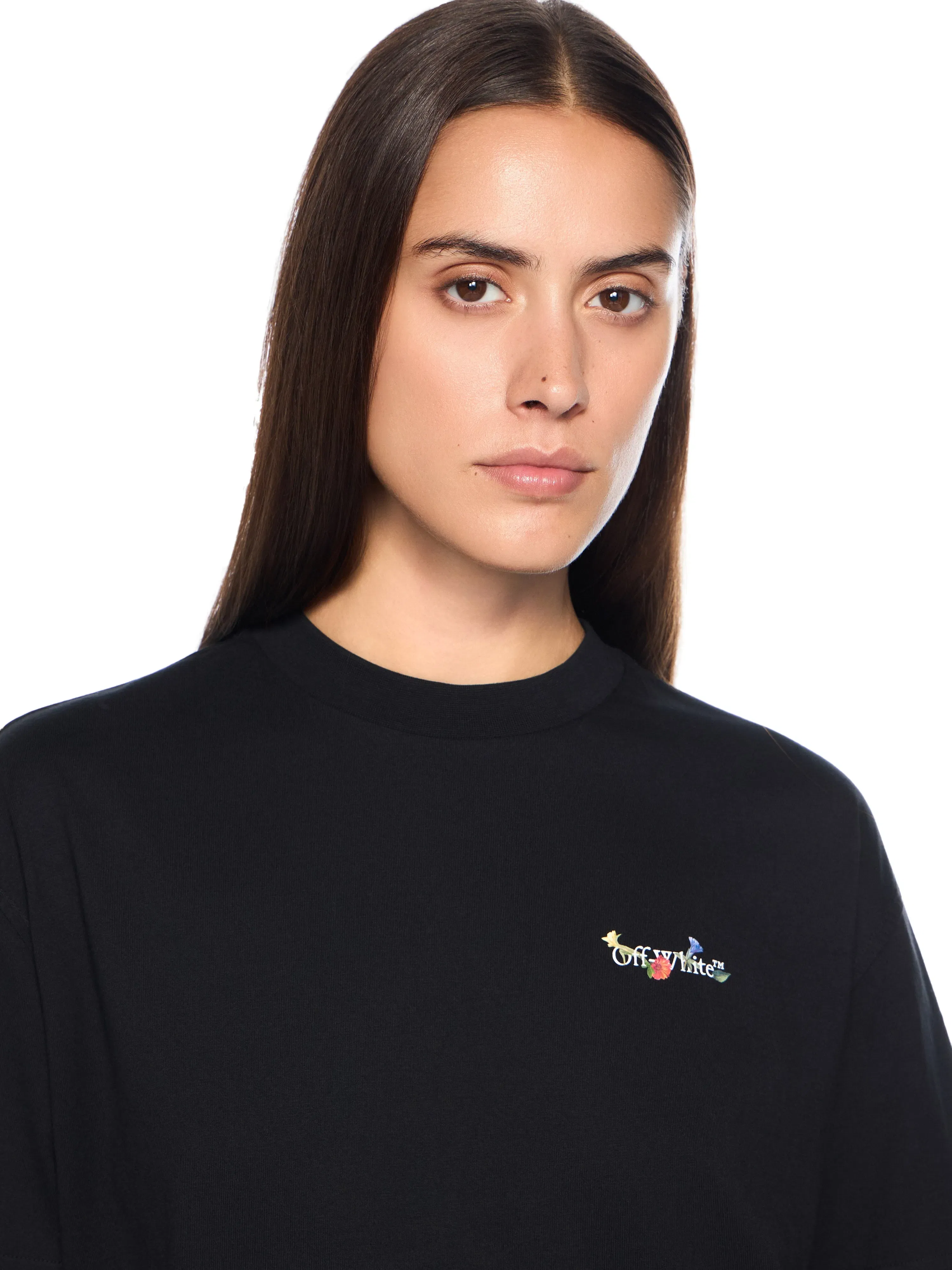 Off-White Arrow Glass Flower Regular Logo Tshirt