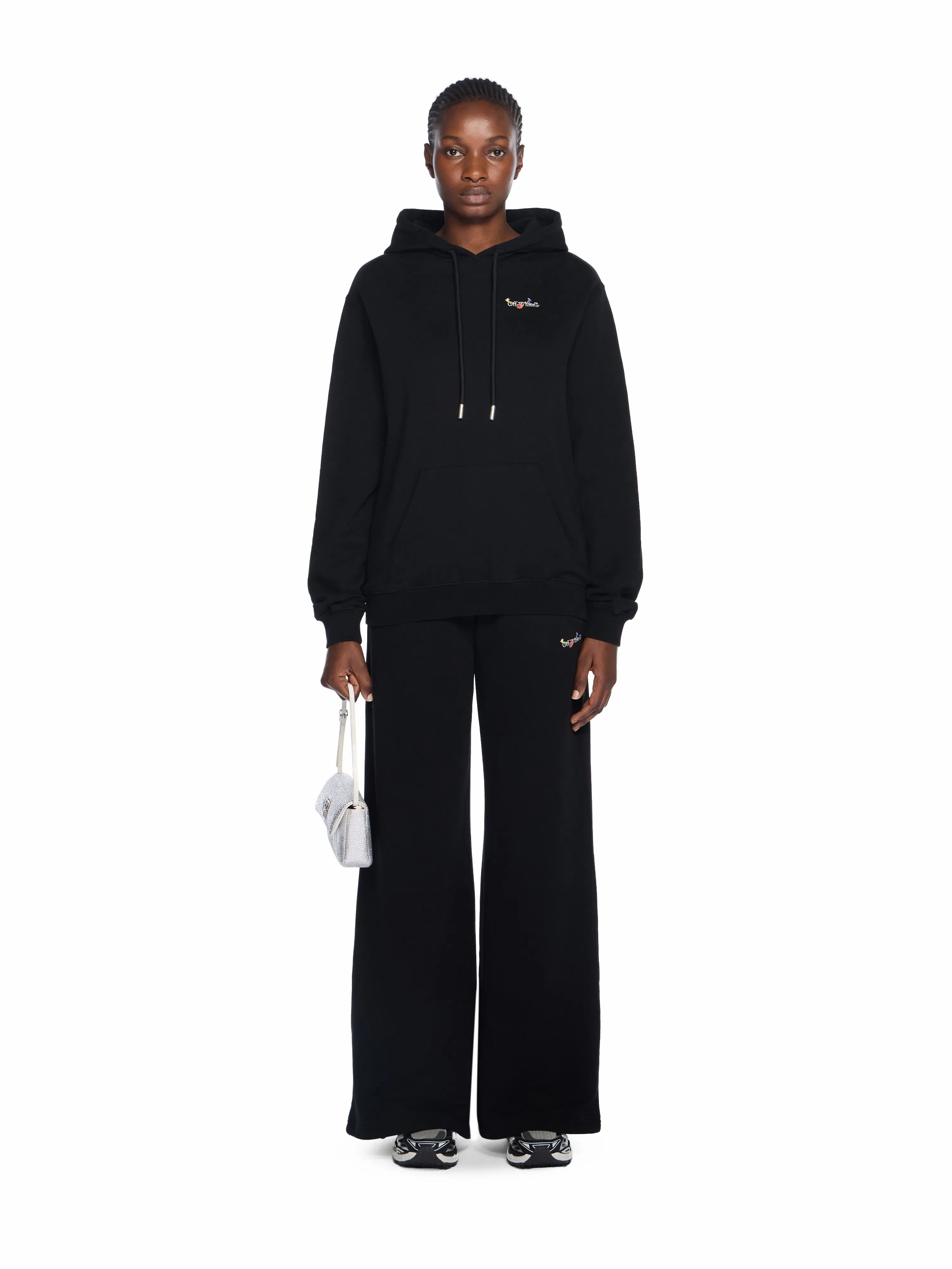 Off-White Arrow Glass Flower Logo Hoodie