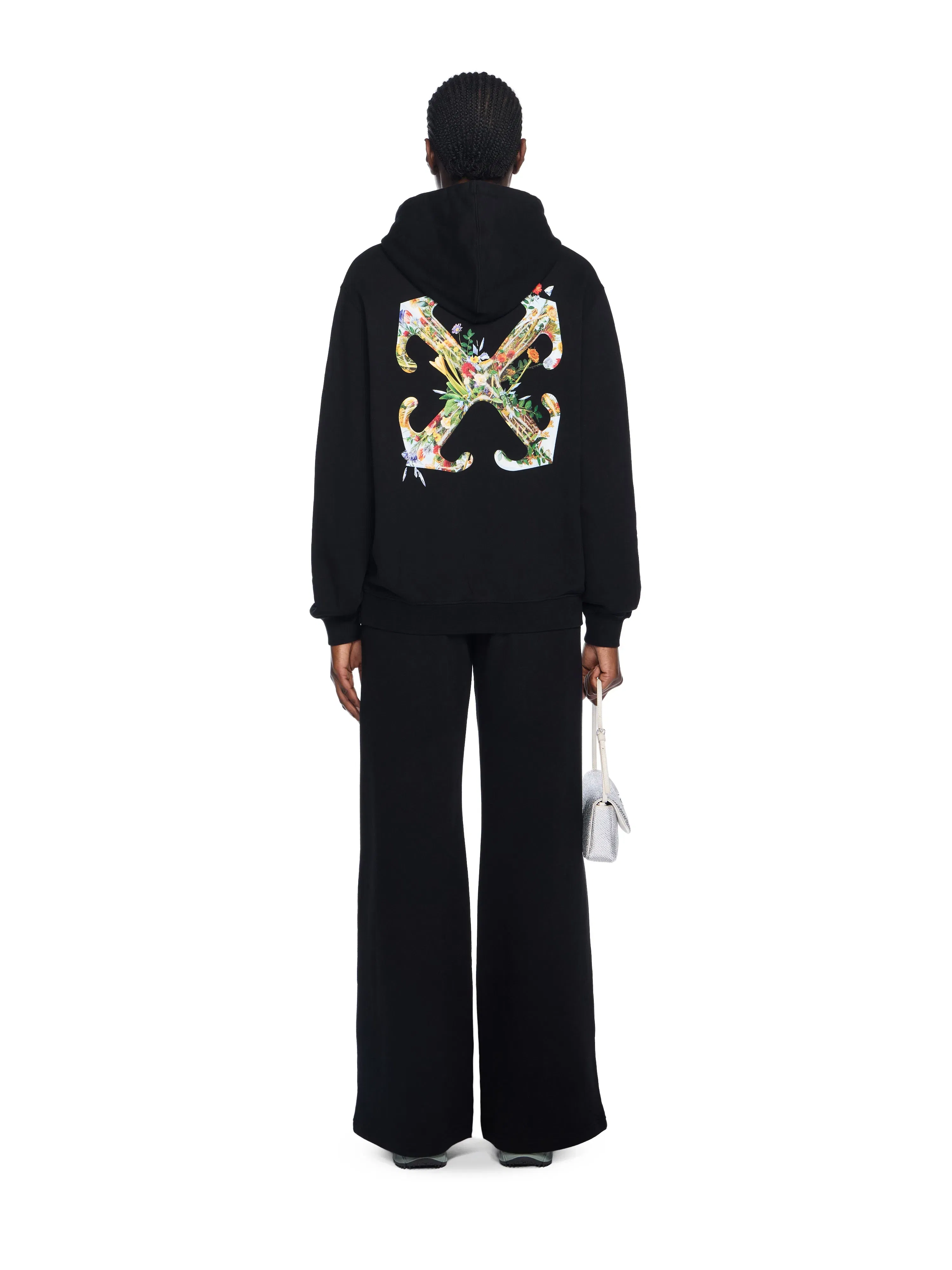 Off-White Arrow Glass Flower Logo Hoodie