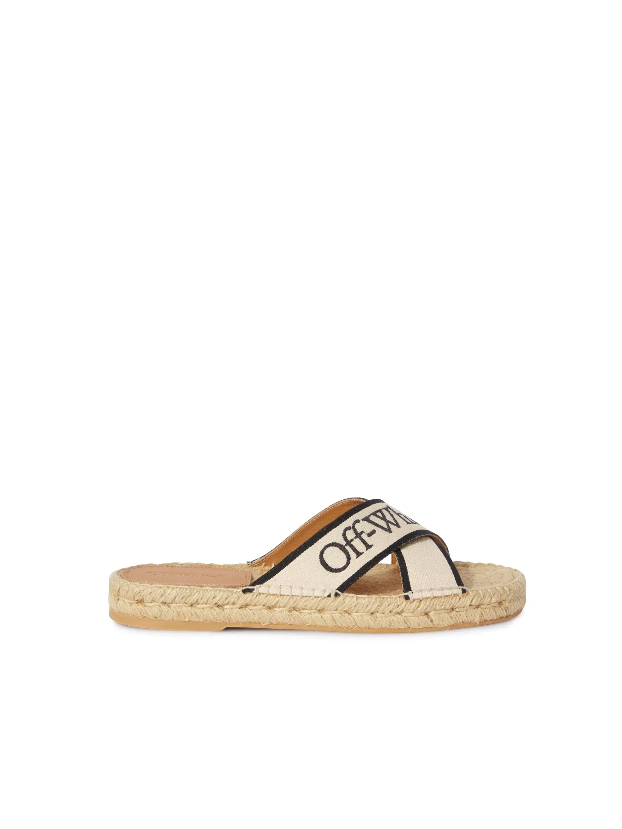 Off-White Criss Cross Espadrilles Womens Neutrals