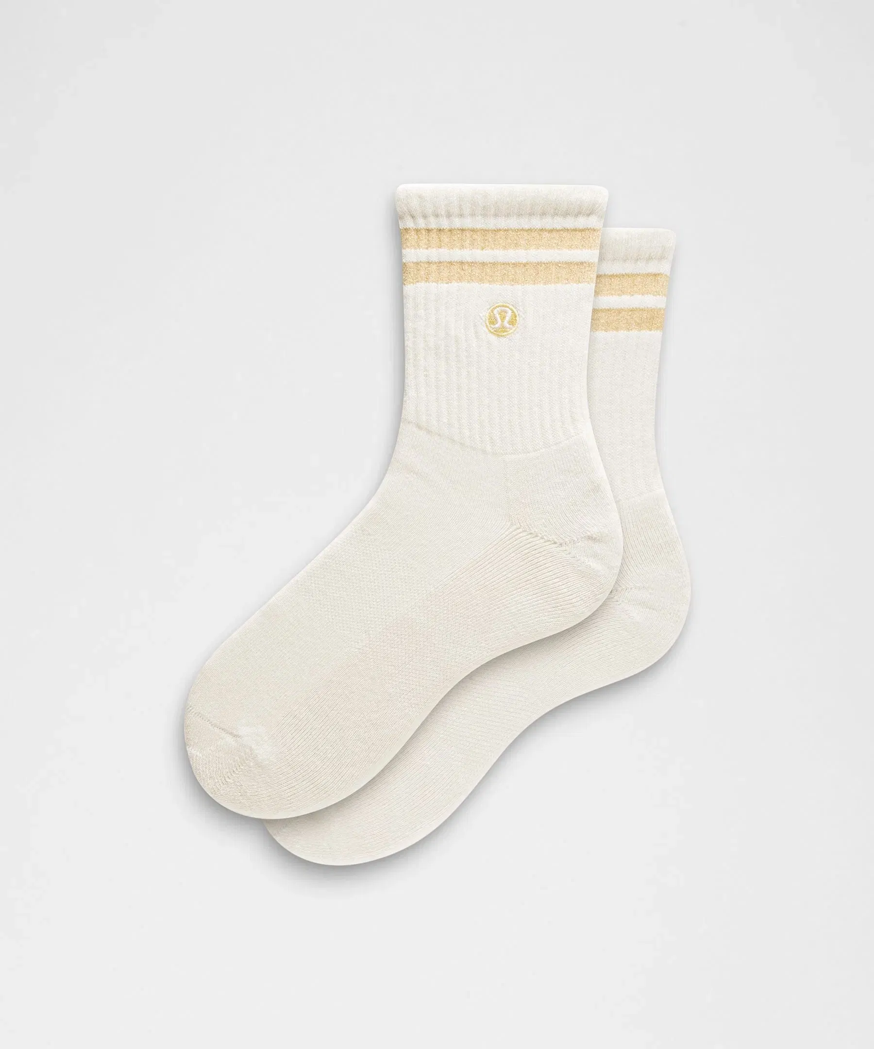 Lululemon Unisex Daily Essential Quarter Socks *Metallic Stripe