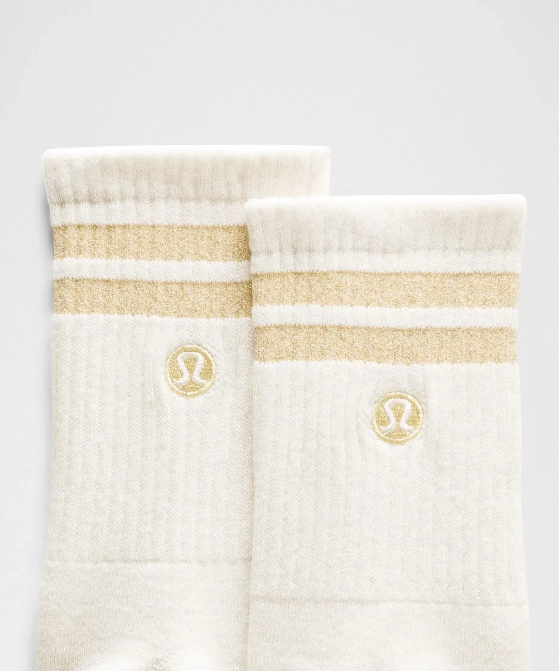 Lululemon Unisex Daily Essential Quarter Socks *Metallic Stripe