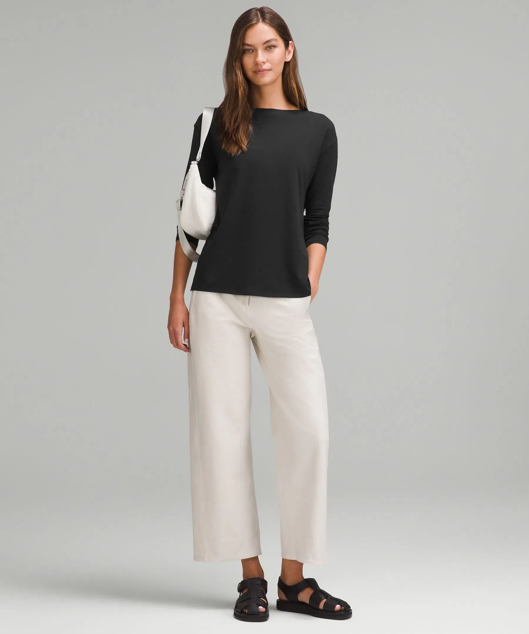 Lululemon Women's Relaxed-Fit Boatneck Long-Sleeve Shirt