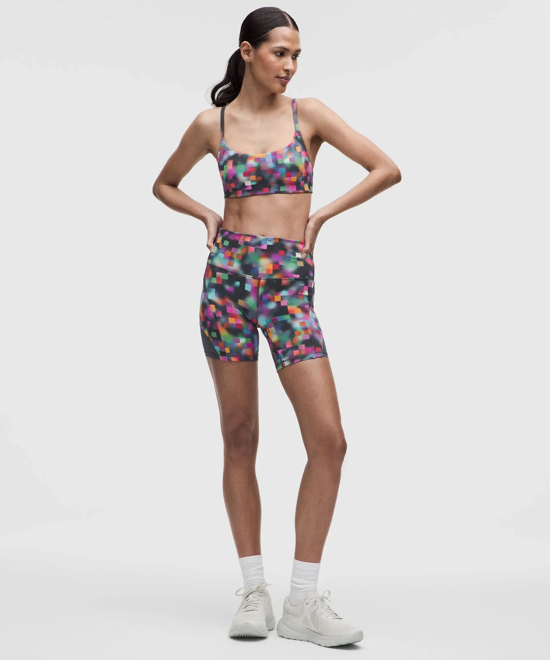 Lululemon Women's Wunder Train Mesh Panel High-Rise Short 6" *Pride