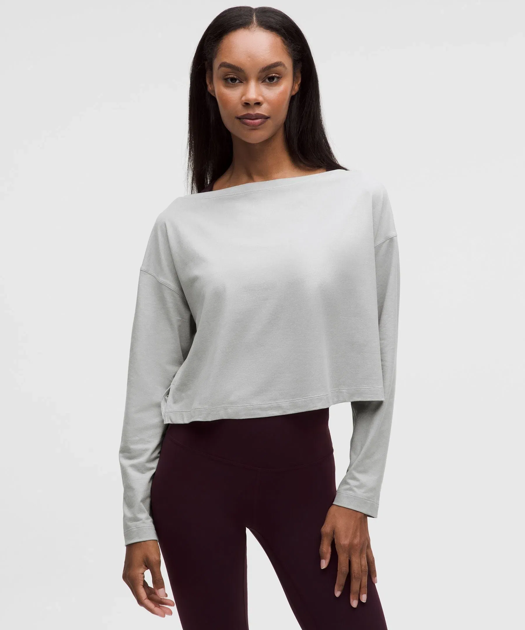 Lululemon Women's Softy Suedey Relaxed Boatneck Long-Sleeve Shirt