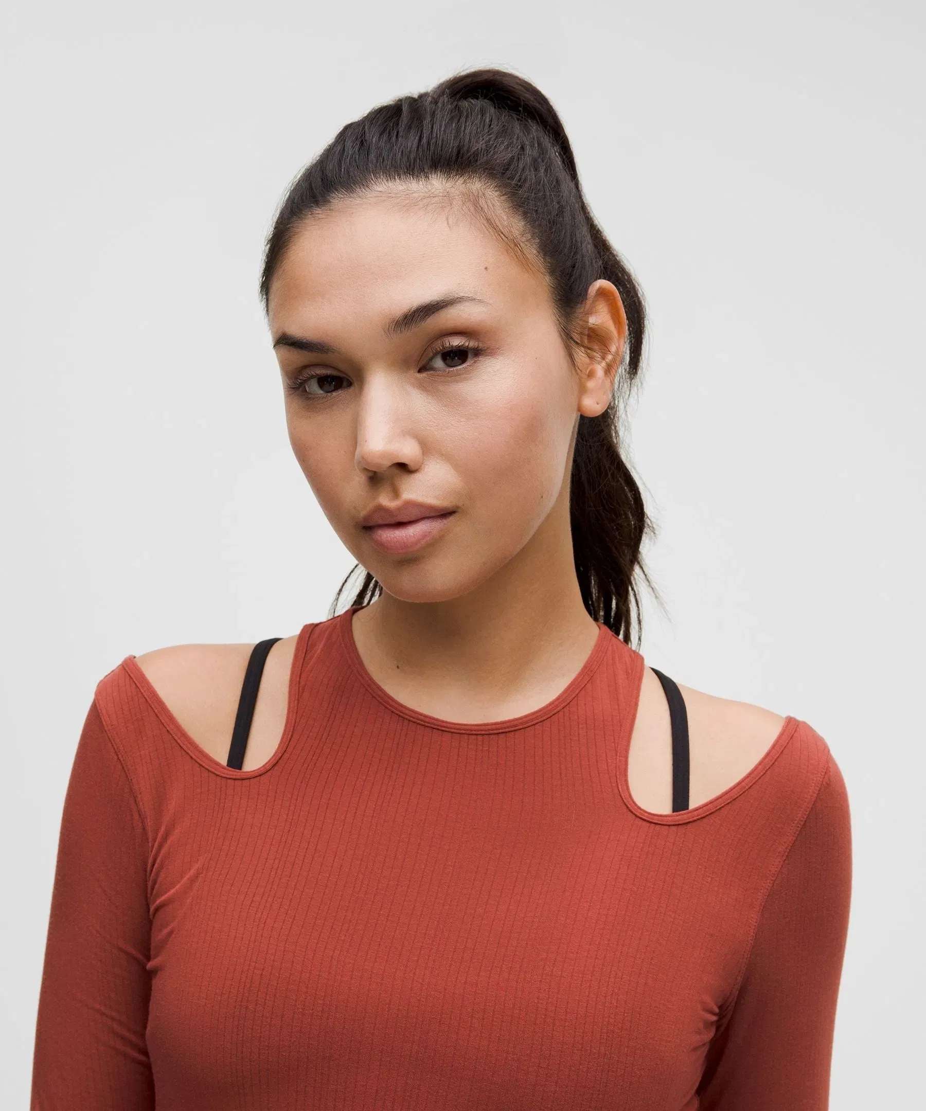 Lululemon Women's Shoulder Cut-Out Yoga Long-Sleeve Shirt