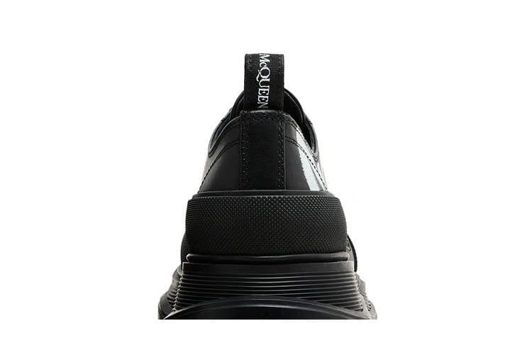 Alexander McQueen Tread Slick Lace-Up Graffiti Logo - Black White