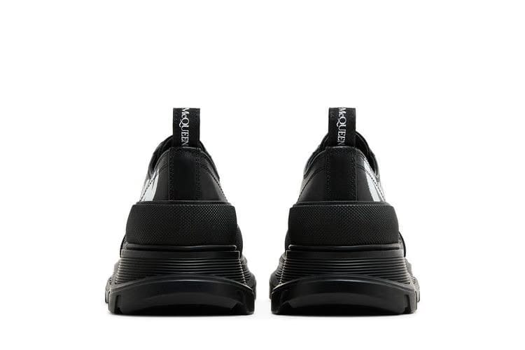 Alexander McQueen Tread Slick Lace-Up Graffiti Logo - Black White