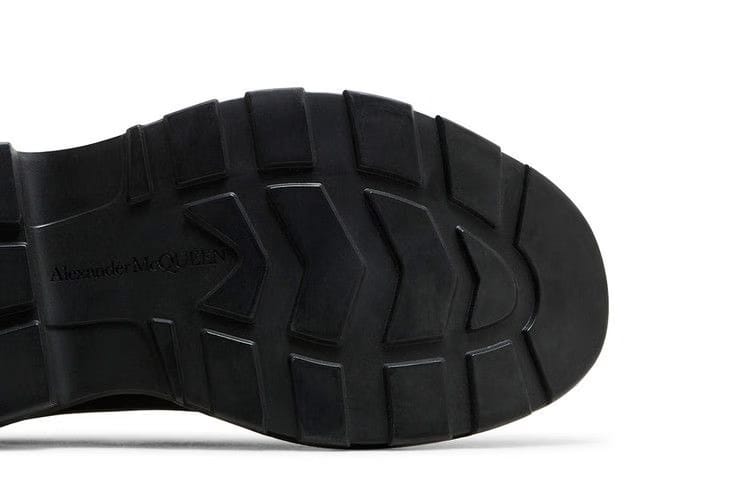 Alexander McQueen Tread Slick Lace-Up Graffiti Logo - Black White