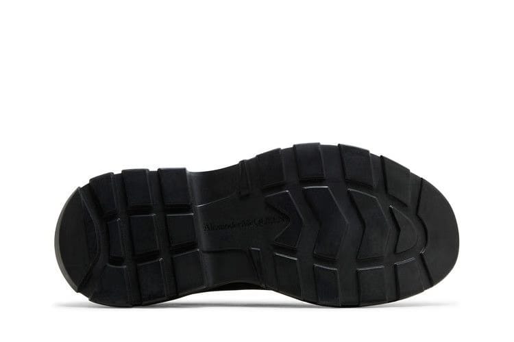 Alexander McQueen Tread Slick Lace-Up Graffiti Logo - Black White