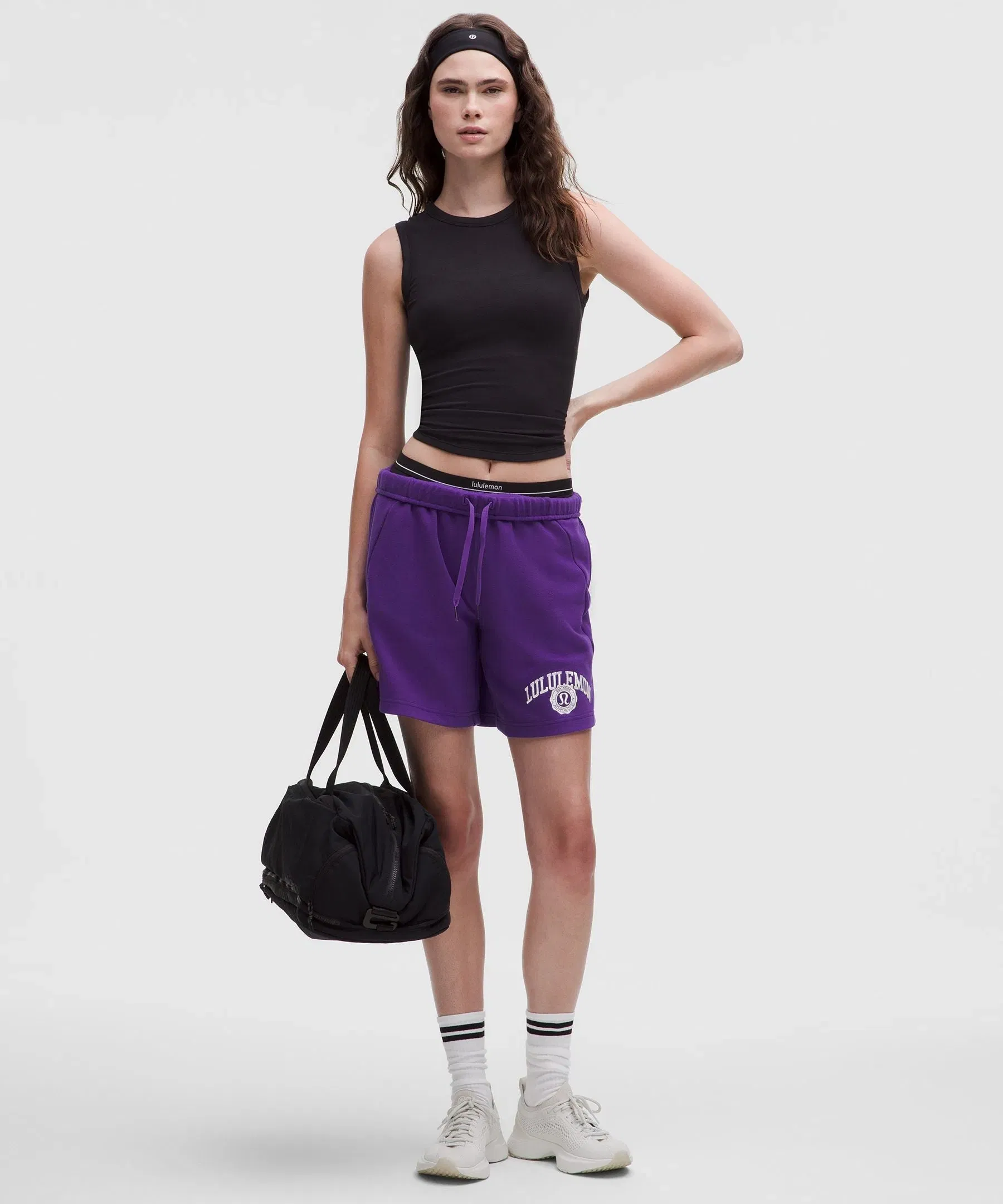 Lululemon Women's Scuba Mid-Rise Oversized Short 7" *Graphic