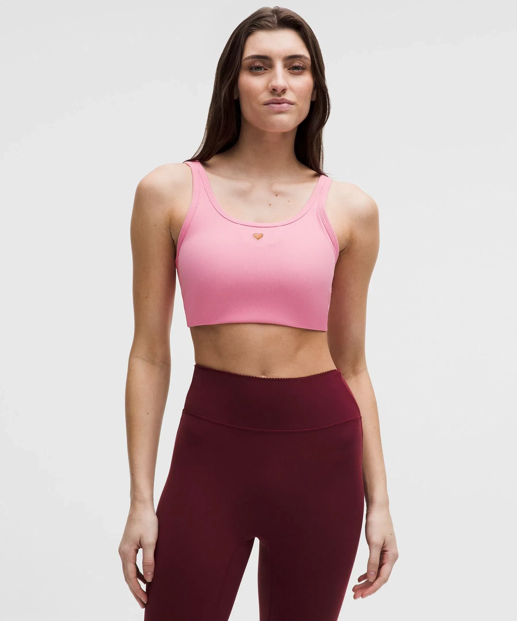 Lululemon Nulu Ribbed Scoopneck Bra Light Support, B/C Cup *Heart