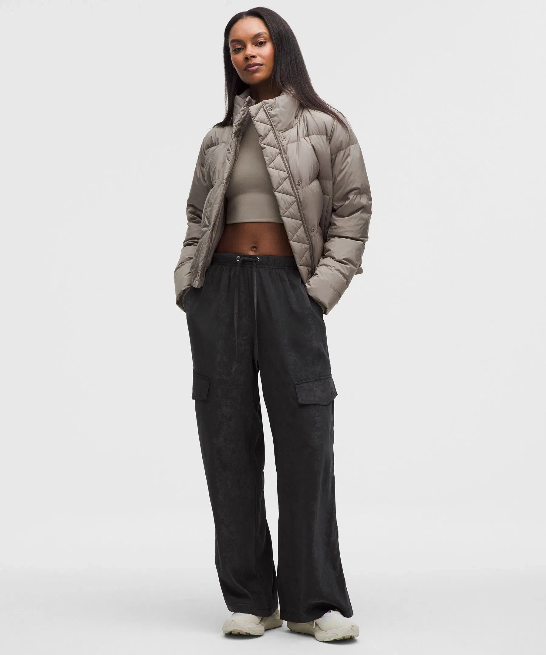Lululemon Matte Satin Relaxed-Fit Mid-Rise Cargo Pant