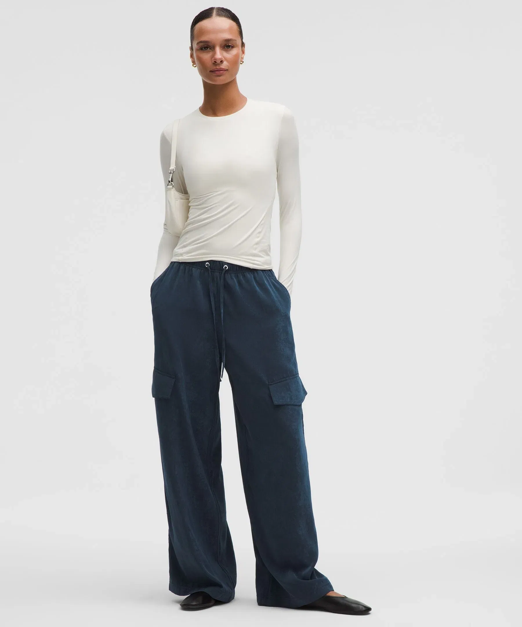Lululemon Matte Satin Relaxed-Fit Mid-Rise Cargo Pant