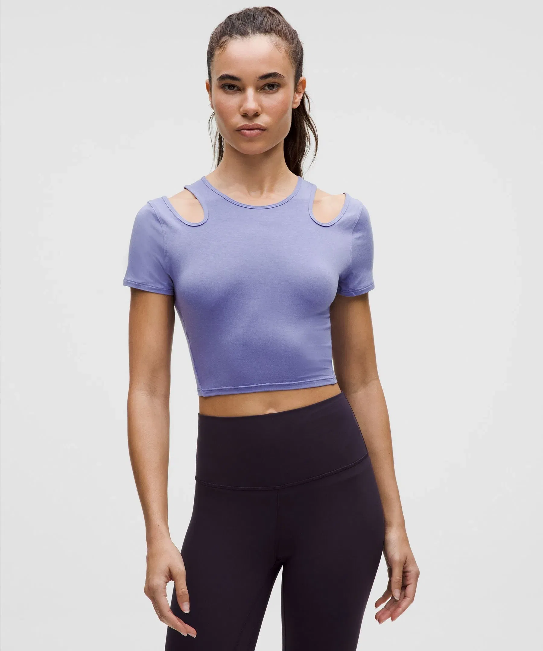 Lululemon Women's Shoulder Cut-Out Yoga T-Shirt