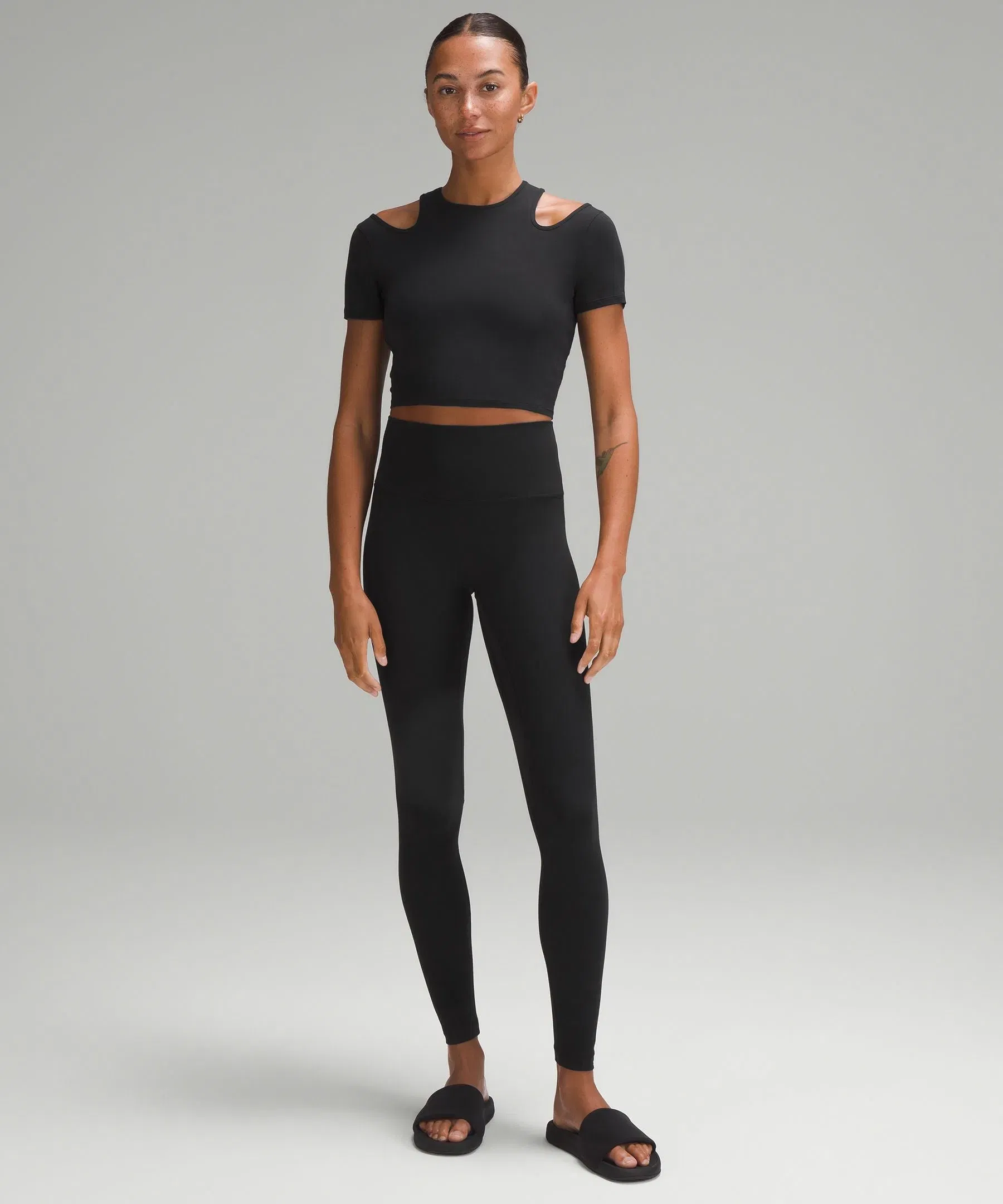 Lululemon Women's Shoulder Cut-Out Yoga T-Shirt