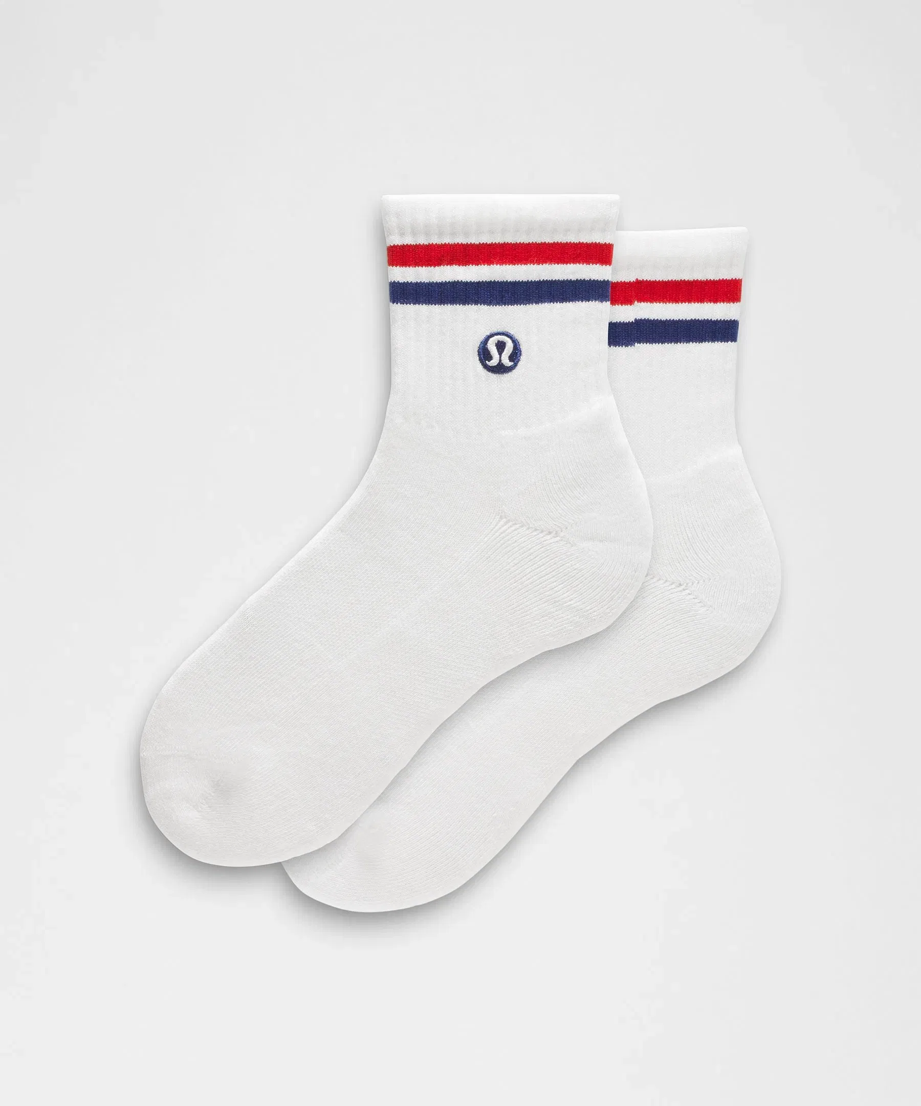 Lululemon Unisex Daily Essential Quarter Socks *Stripe