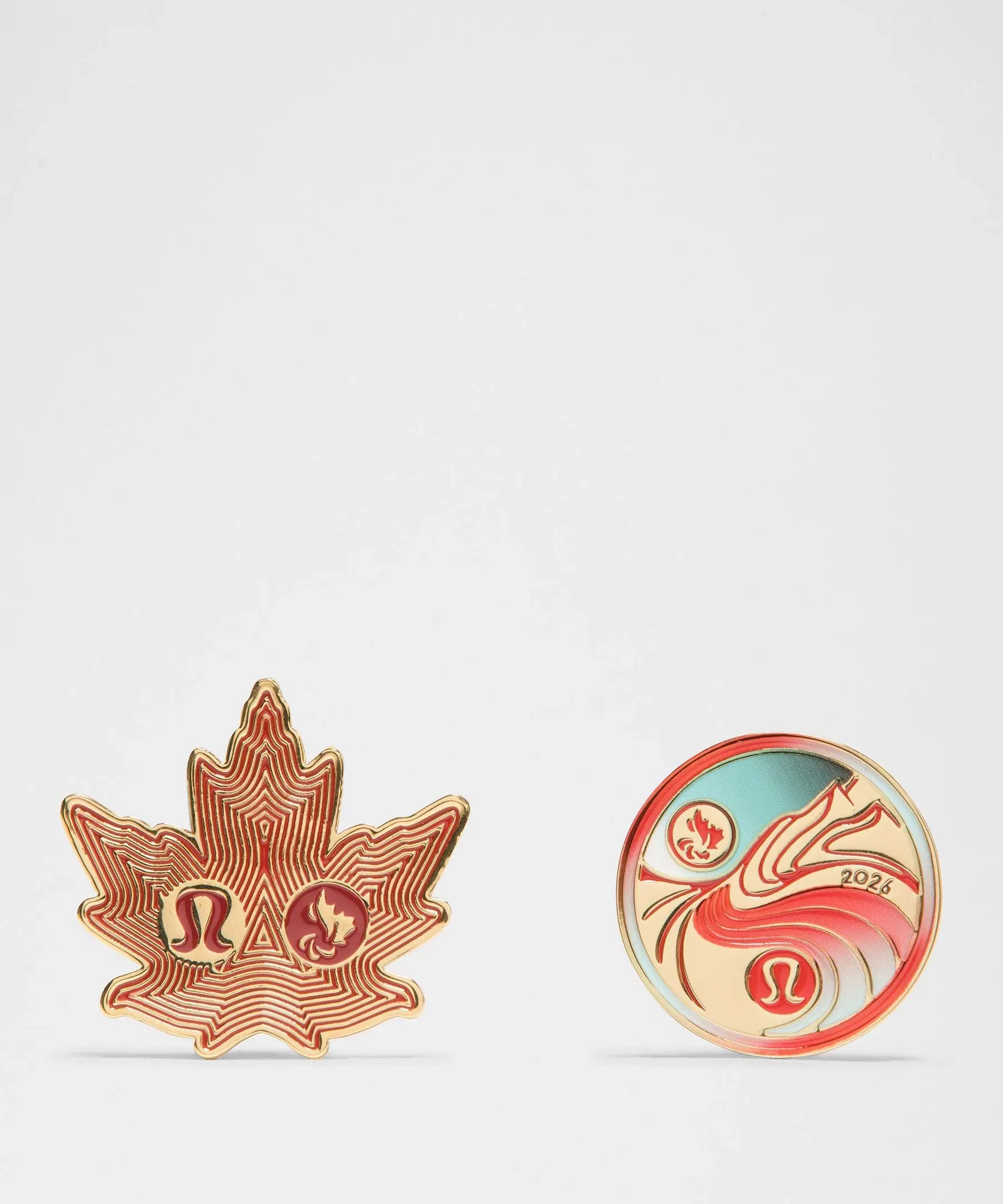 Lululemon Team Canada Collectible Pins 2 Pack *CPC Logo