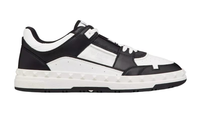 Valentino Garavani Freedots Low-Top Sneakers in Calfskin Black