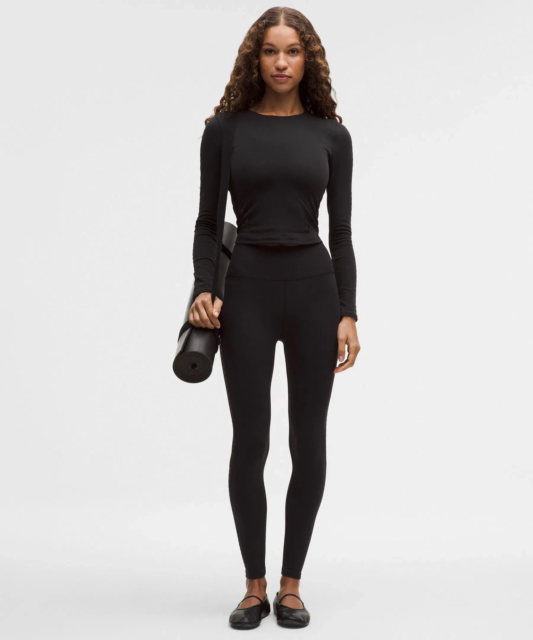 Lululemon Women's RevealKnit Eyelet Crewneck Long-Sleeve Shirt