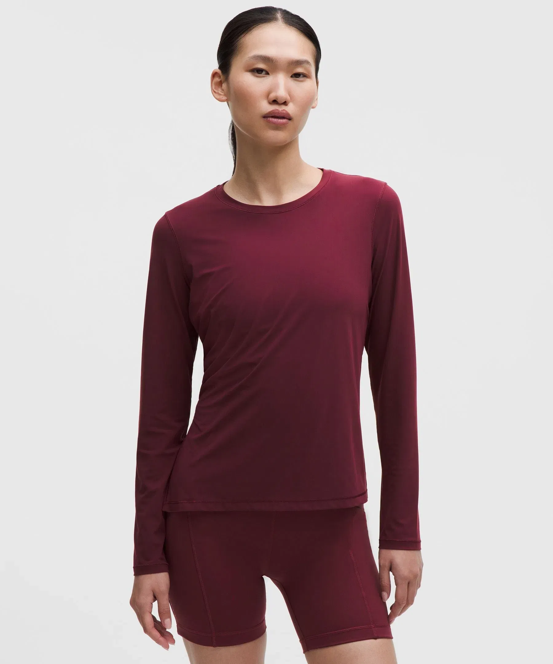 Lululemon Women's Side-Ruched Running Long-Sleeve Shirt