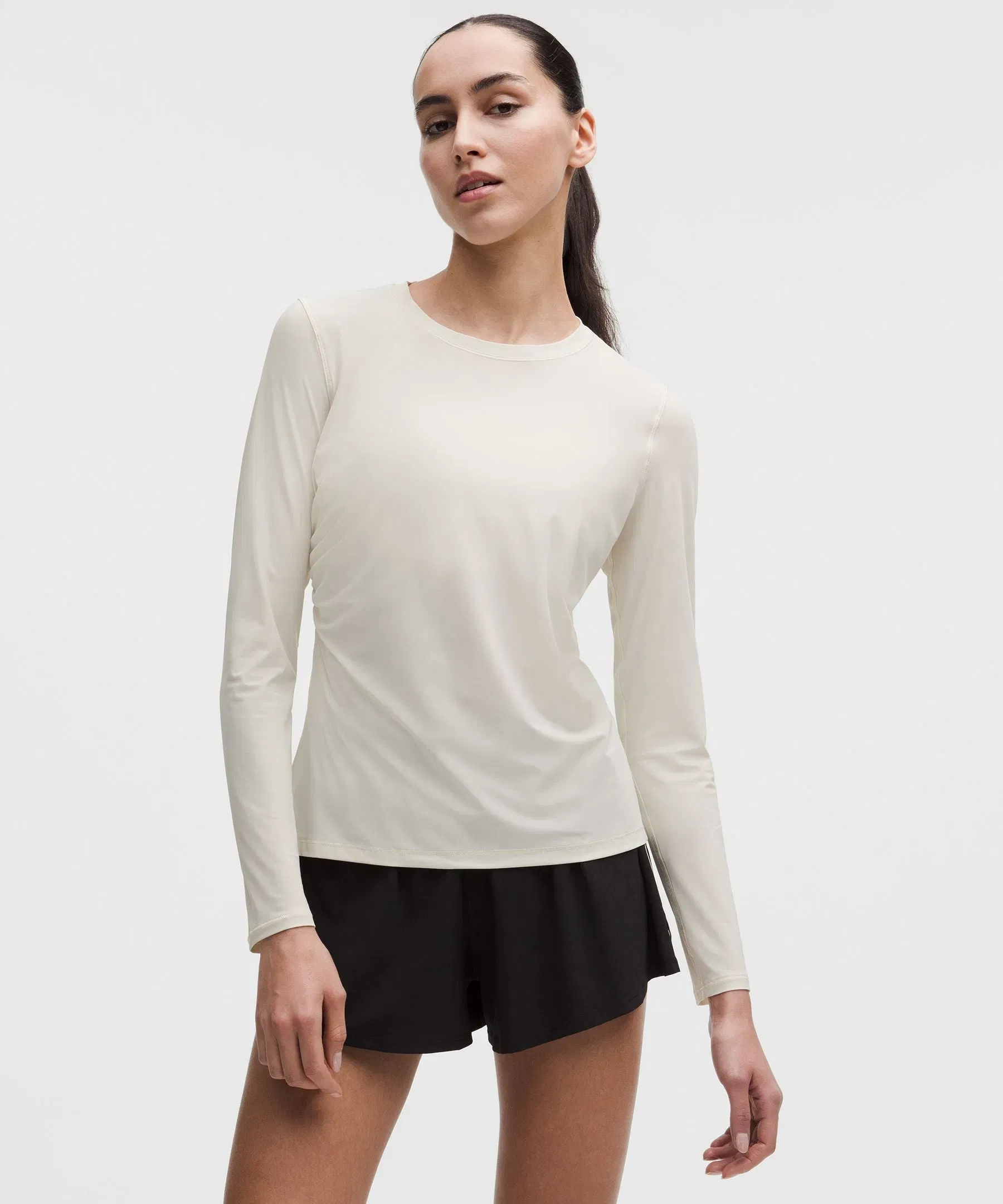 Lululemon Women's Side-Ruched Running Long-Sleeve Shirt