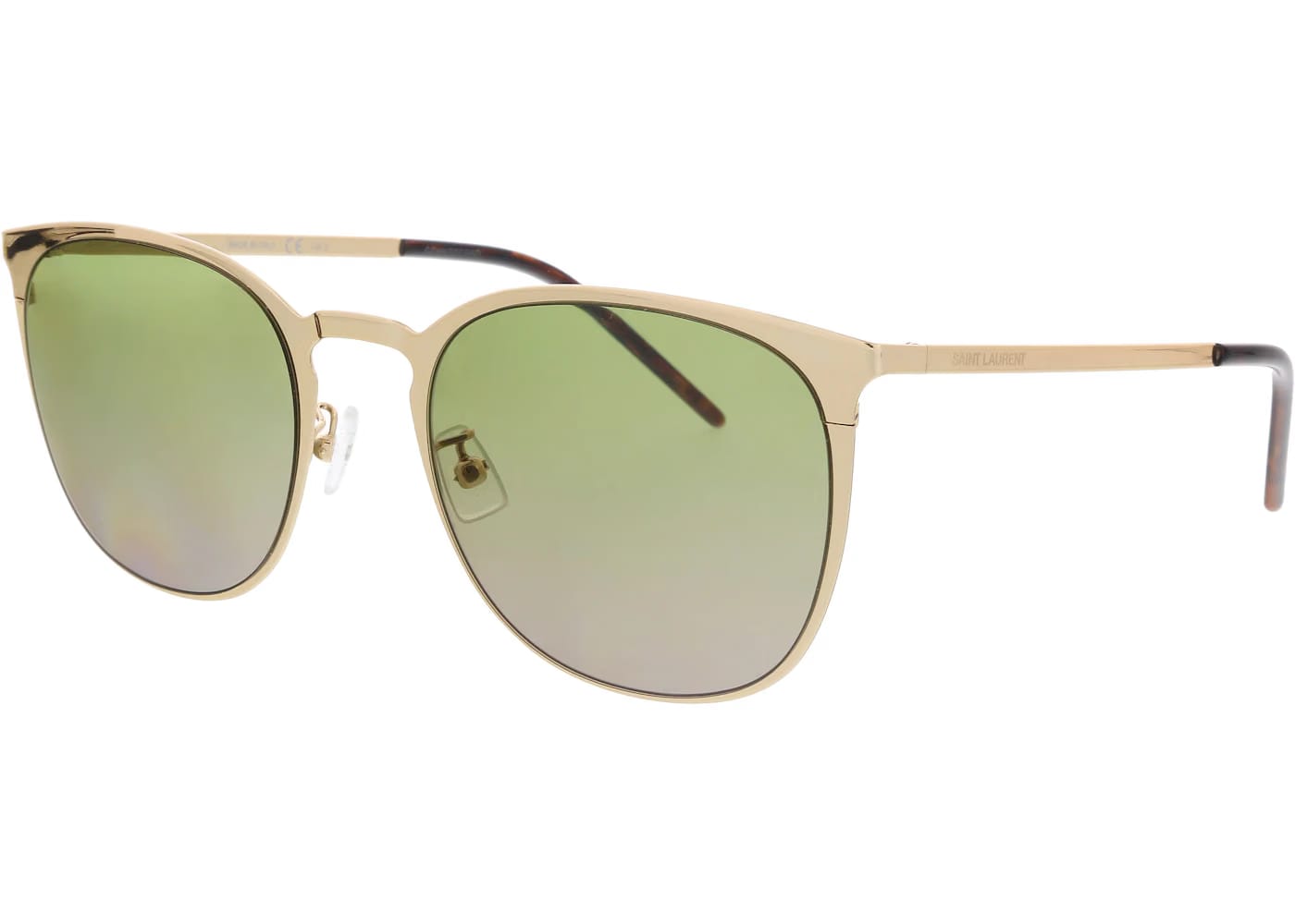 Saint Laurent Round Sunglasses Gold (SL 445/F SLIM-005)