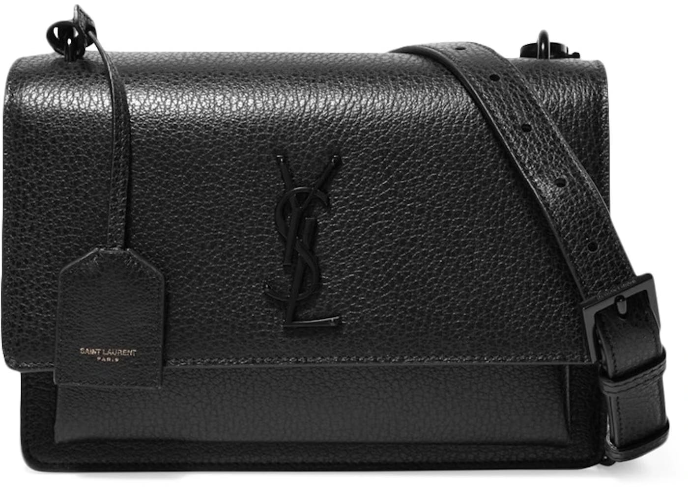 Saint Laurent Sunset Crossbody Medium Black
