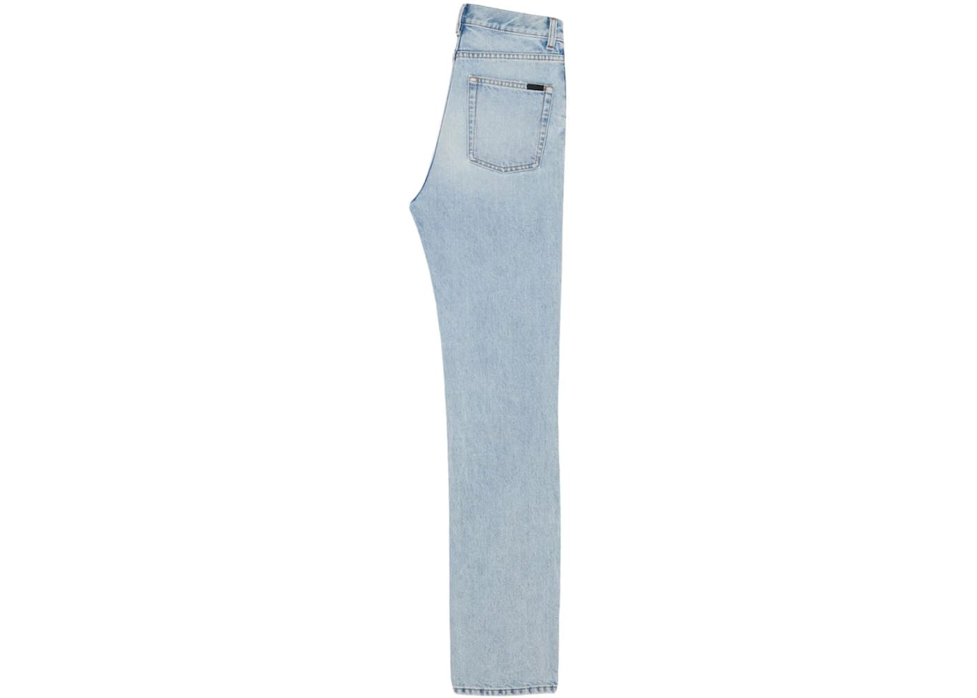 Saint Laurent Women's Janice Denim Jeans Clear Sky Blue