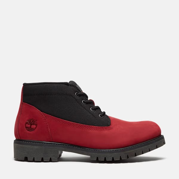 Timberland Premium Chukka Boot Red Nubuck/Black Men'S