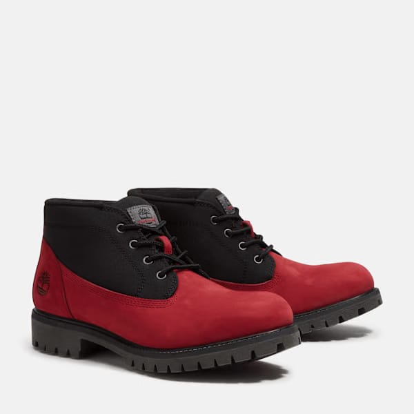 Timberland Premium Chukka Boot Red Nubuck/Black Men'S