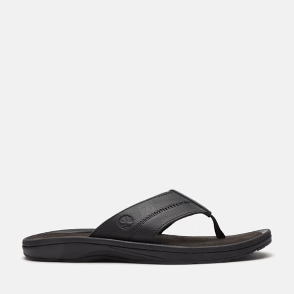 Timberland Originals Slide Sandal Black Leather Men'S