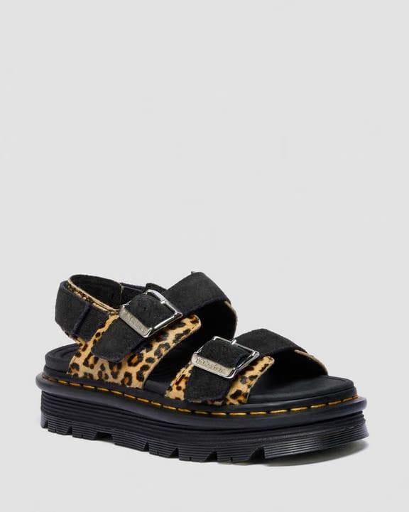 Dr Martens Zebzag Sandals - Light Tan+Black