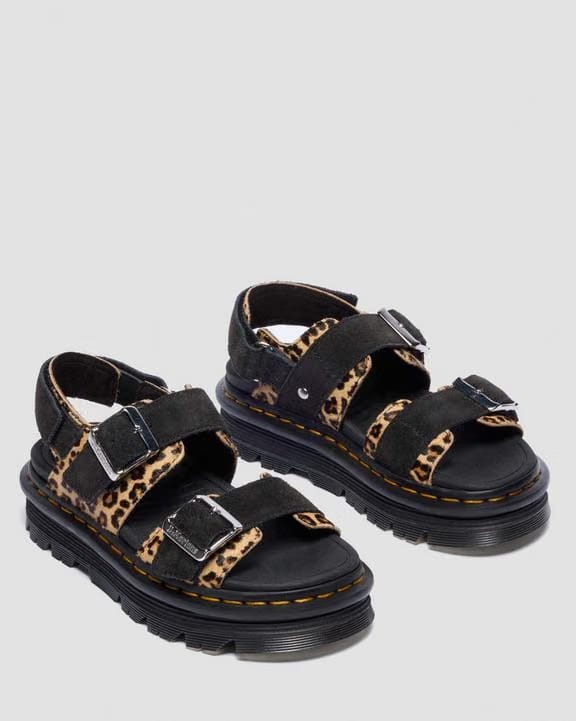 Dr Martens Zebzag Sandals - Light Tan+Black