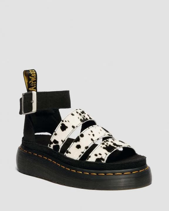 Dr Martens Clarissa Quad - Cream+Black