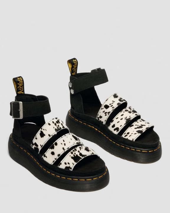 Dr Martens Clarissa Quad - Cream+Black