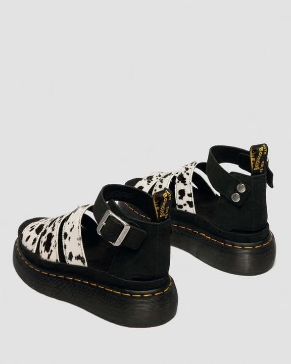 Dr Martens Clarissa Quad - Cream+Black