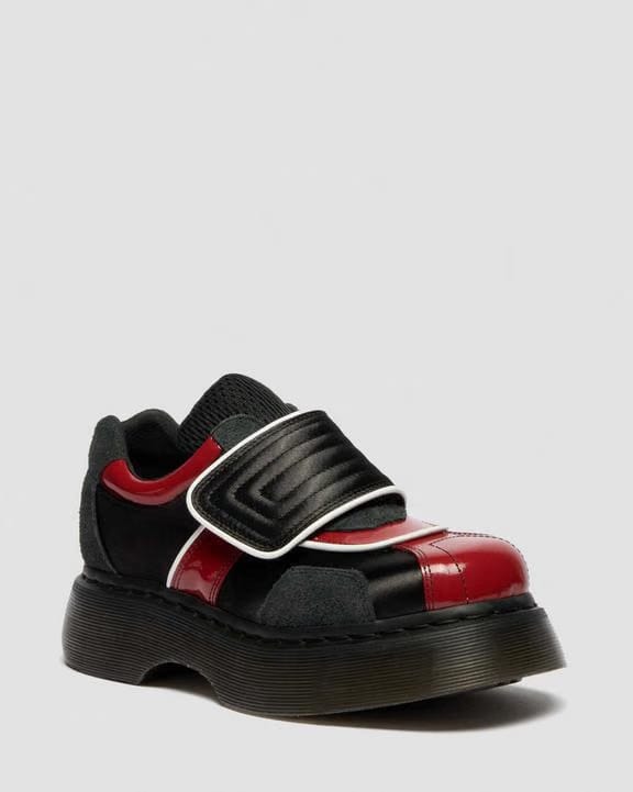 Dr Martens Buzz Strap - Black+Scarlet Red