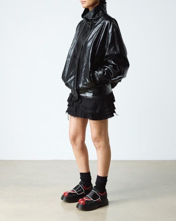 Dr Martens Buzz Strap - Black+Scarlet Red